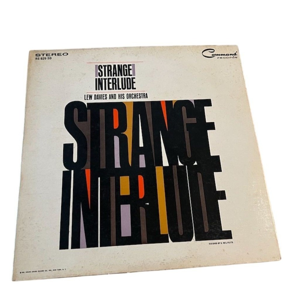 Lew Davies & His Orchestra - Strange Interlude Jazz LP Record‎ 12" tested